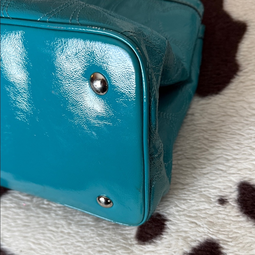 Coach Turquoise Shoulder Bag - Picture 4 of 10